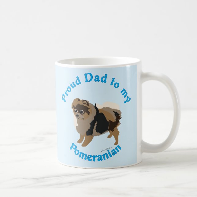Proud Dad to my Pomeranian Coffee Mug (Right)