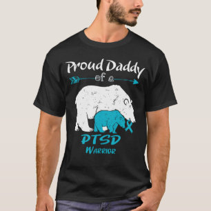 Proud Daddy Bear PTSD Awareness T-Shirt