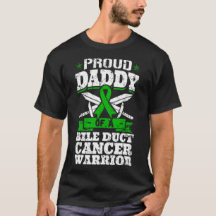 Proud Daddy Of A Bile Duct Cancer Warrior Awarenes T-Shirt