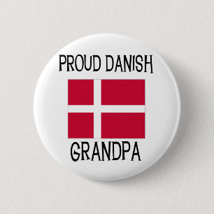 Proud Danish Grandpa 6 Cm Round Badge