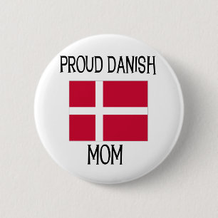 Proud Danish Mum 6 Cm Round Badge