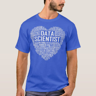 Proud Data Scientist Heart Gift Data Science Gradu T-Shirt