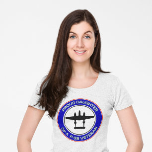 Proud Daughter of a P-38 Veteran Tri-Blend Shirt