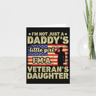 Proud Daughter Of A Veteran Card