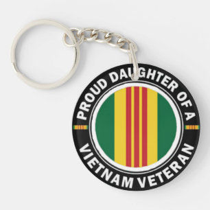Proud Daughter of a Vietnam Vet Key Chain