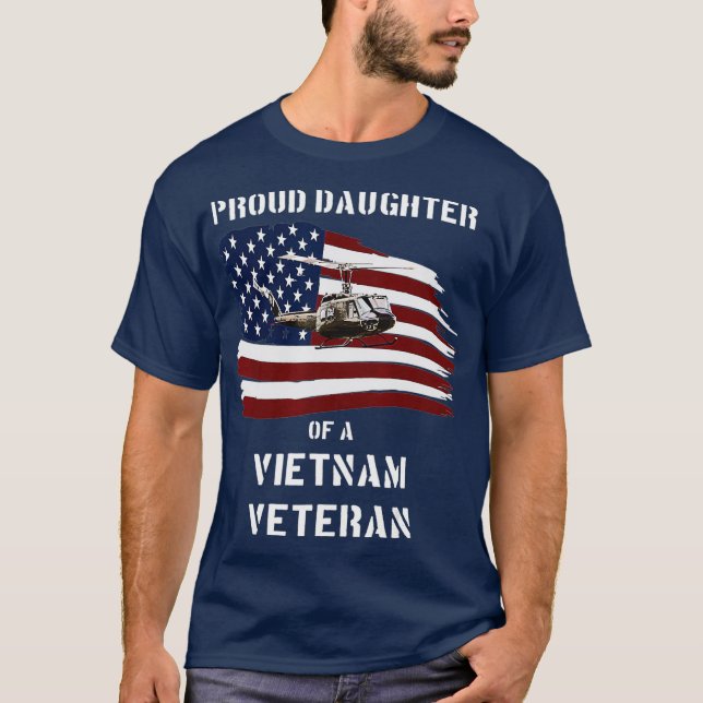 Proud Daughter of a Vietnam Veteran T-Shirt (Front)