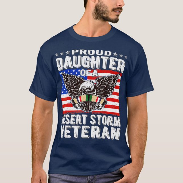 Proud Daughter Of Desert Storm Veteran Persian T-Shirt (Front)