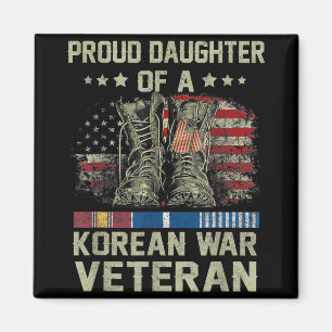 Proud Daughter Of Korean War Veteran Us Family Mat Magnet
