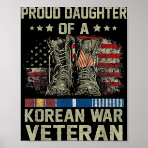 Proud Daughter Of Korean War Veteran Us Family Mat Poster