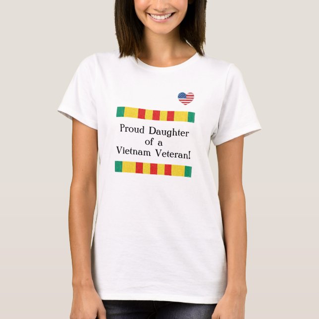 Proud Daughter Vietnam Veteran T-Shirt (Front)