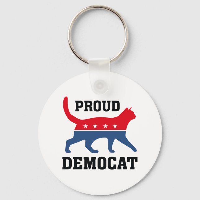 Proud Democat Key Ring (Front)