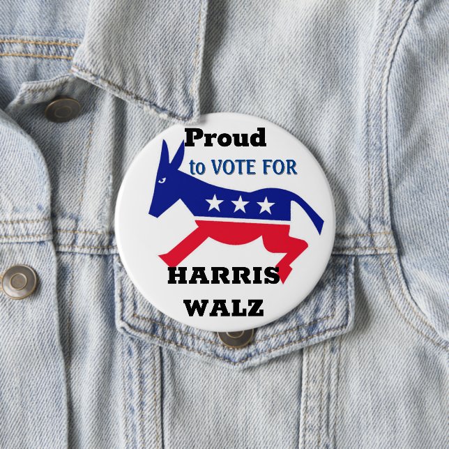 Proud Democrat Button (In Situ)
