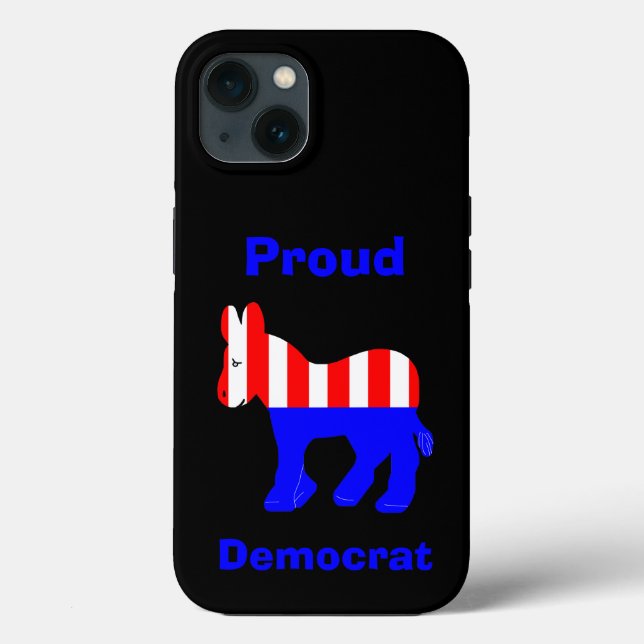 Proud Democrat Donkey Case-Mate iPhone Case (Back)