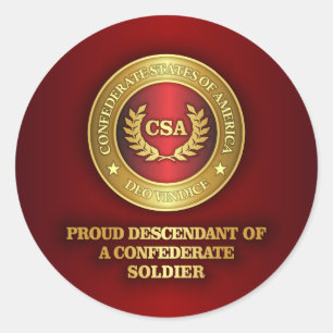 Proud Descendant Classic Round Sticker