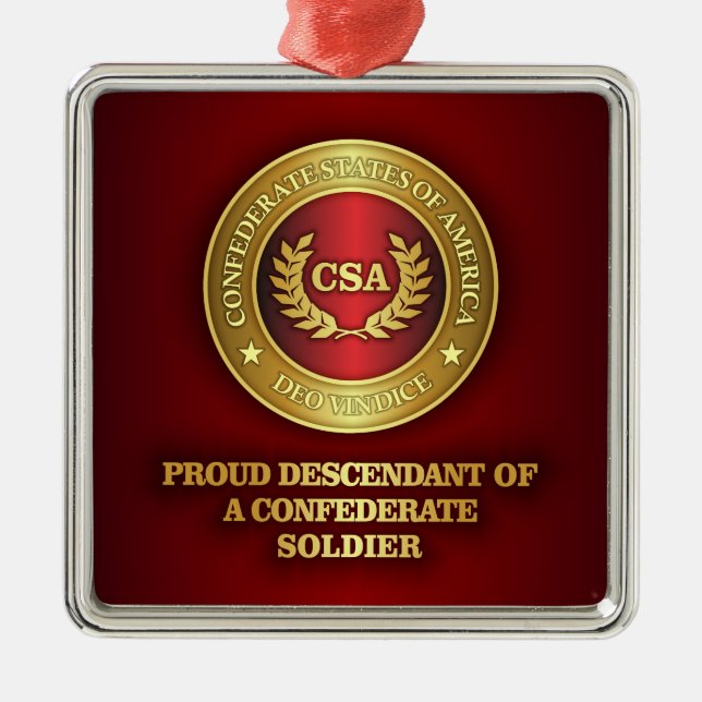 Proud Descendant Metal Tree Decoration (Front)