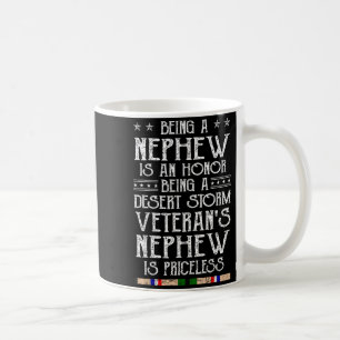 Proud Desert Veteran Nephew Gulf War Family Coffee Mug