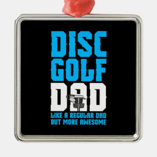 Proud Disc Golf Dad Metal Tree Decoration