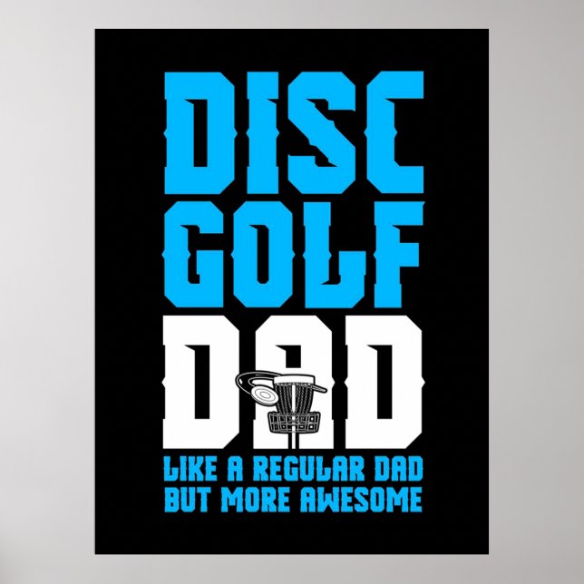 Proud Disc Golf Dad Poster (Front)