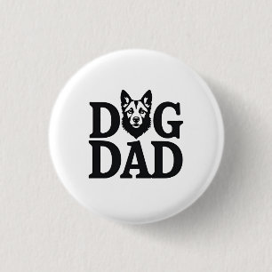 Proud Dog Dad Apparel & Accessories 3 Cm Round Badge