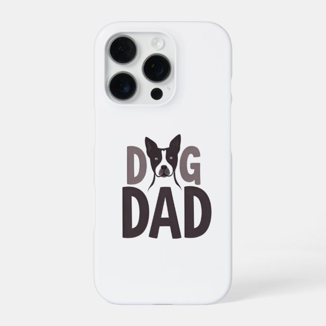 Proud Dog Dad Apparel & Accessories iPhone Case (Back)