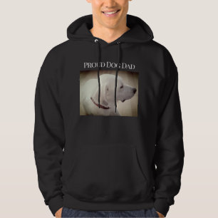Proud Dog Dad Cute White Labrador Mix Dog Profile Hoodie