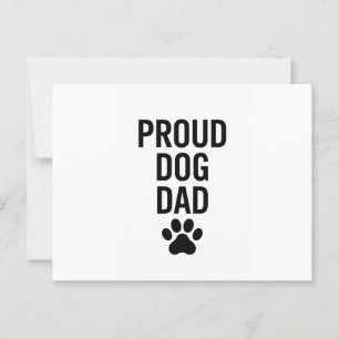 Proud Dog Dad – Funny Pet Lover Gift for Men Postcard