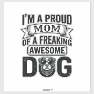Proud Dog Mum Vintage Engraving Vector Design_1