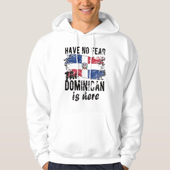 Proud Dominican Roots Dominican Republic Flag Hoodie (Front)