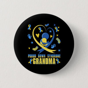 Proud Down Syndrome Grandma Down Syndrome Awarenes 6 Cm Round Badge