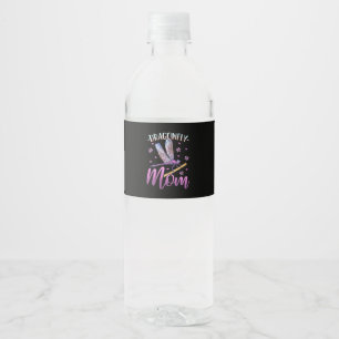 Proud Dragonfly Mum Water Bottle Label