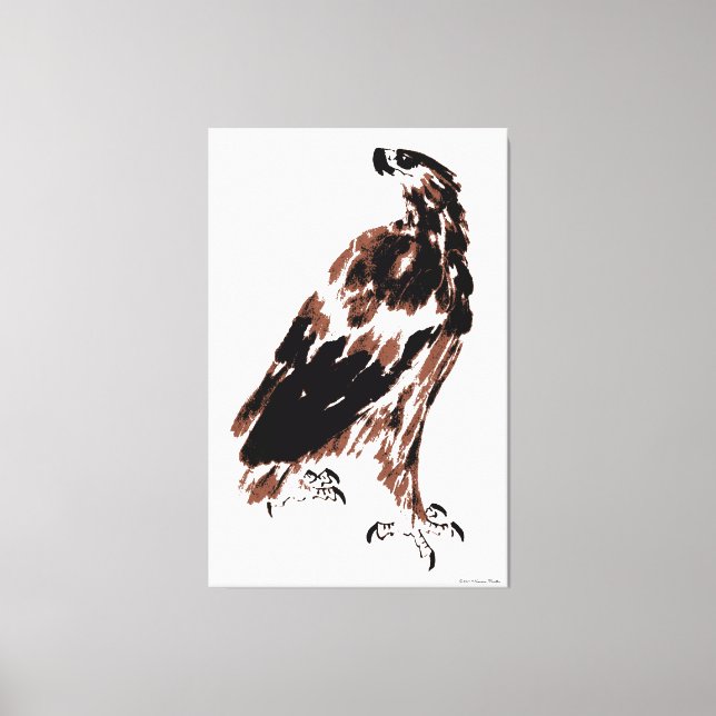 Proud Eagle Wrapped Canvas (Front)