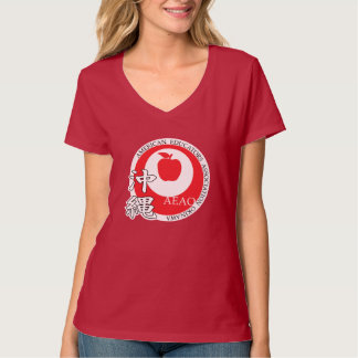 Proud Educator v-neck (Red) T-Shirt