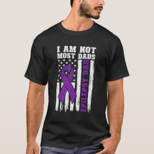 Proud Epilepsy Dad Us Flag Dad Of An Epilepsy Warr T-Shirt
