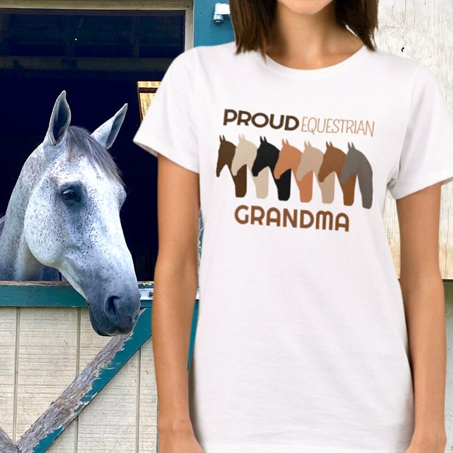 Proud Equestrian Grandma T-Shirt (Creator Uploaded)