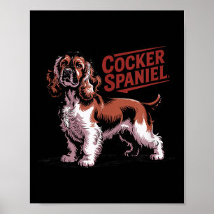 Proud Er Spaniel Dog Breed Owner  Poster