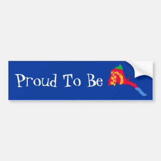 Proud Eritrean bumper sticker