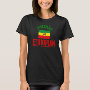 Proud Ethiopian Ethiopia Flag T-Shirt