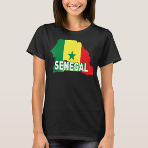 Proud Family and Flag of Patriotic Country Senegal T-Shirt