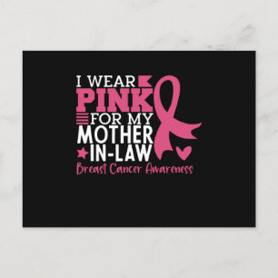 Proud Family Breast Cancer Warrior Mother-in-Law   Postcard