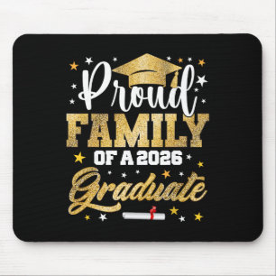 Proud Family Of 2026 Graduate Awesome Family Colle Mouse Pad