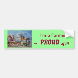Proud Farmer Bumper Sticker
