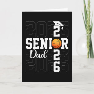 Proud Father Cl Of 2026 Sketll Senior Dad Graduate Card