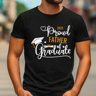Proud Father Class of 2025 Graduate Parent T-Shirt