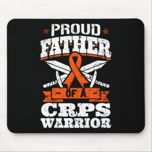 Proud Father Of A CRPS Warrior RSD Awareness Ribbo Mouse Pad
