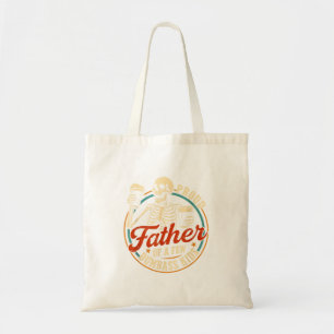 Proud Father Of A Few Crazy Kids Kids Skeleton Dad Tote Bag