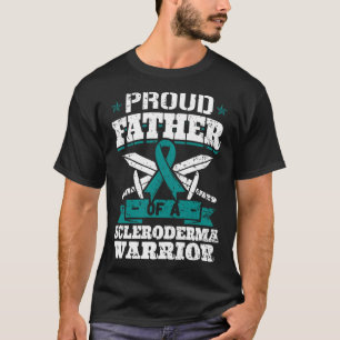 Proud Father Of A Scleroderma Warrior Awareness Ri T-Shirt