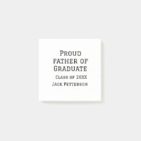 Proud father of graduate class of 20XX add name te