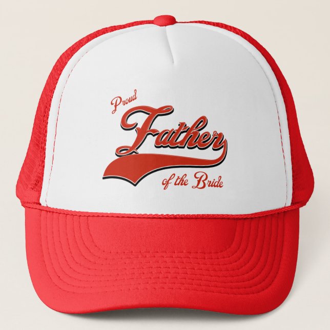 Proud Father of the bride Trucker Hat (Front)
