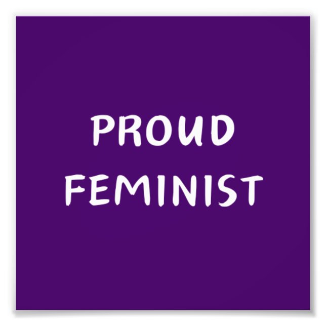 Proud feminist photo print (Front)