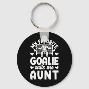Proud Field Hockey Goalie Aunt Field Hockey Goalke Key Ring